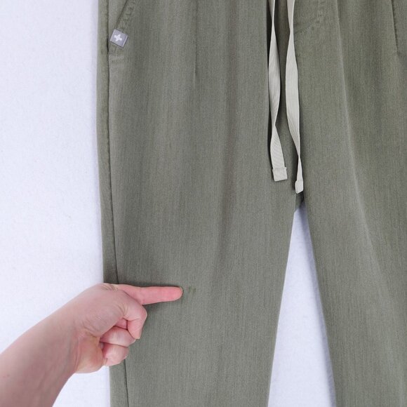 FIGS Pants Womens Small Green Joggers High Rise Scrubs Bottom Medical Uniform - Picture 3 of 12